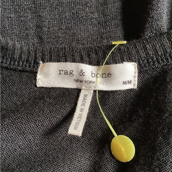 NWOT Rag & Bone Black Scoop Back Mini Dress Size M - Picture 4 of 5